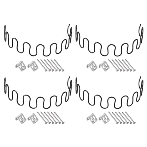 sourcing map 15.7" Sofa Feder Ersatz mit Clips Nägel 4 Stk Runder Feder Lehn Stuhl Teile für Möbel Sofa Reparatur Befestigung Stuhl Durchhängen Sitz Schwarz von sourcing map