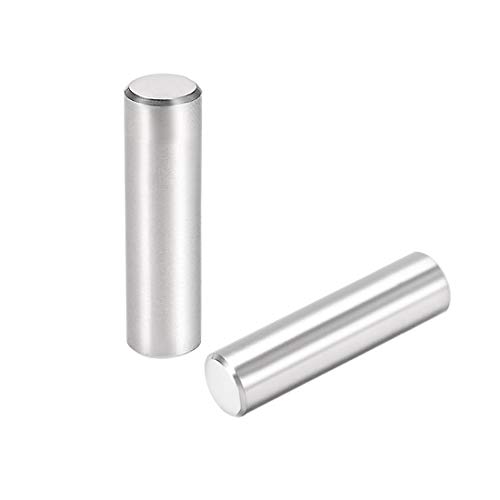 sourcing map 15Pcs 8mm X 30mm Passstift 304 Edelstahl Zylindrischer Regalstützstift Befestigen Elemente Silber von sourcing map