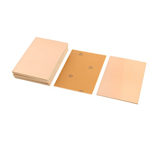 sourcing map 15Stk 100x70x1.5mm FR4 einseitig Kupfer plattiert Laminat PCB Leiterplatten Lochrasterplatine von uxcell