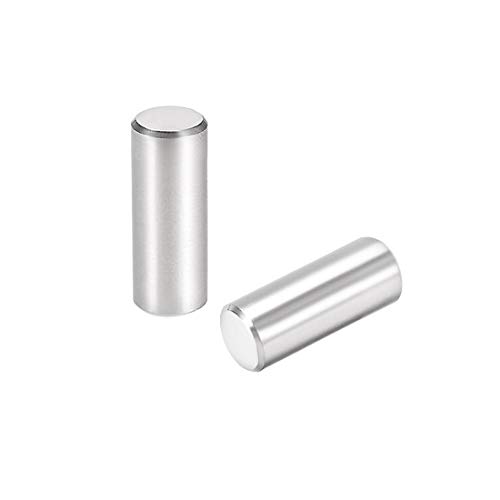 sourcing map 15Stk 8mm X 20mm Passstift 304 Edelstahl Zylindrischer Regalstützstift Befestigungselemente Silber von sourcing map