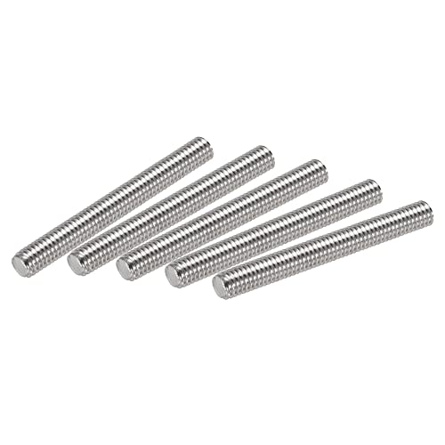 sourcing map 15Stk. 304 Edelstahl Rechtsgewinde volles Gewinde Stange M6-1,0 Gewindesteigung M6 x 50mm von sourcing map