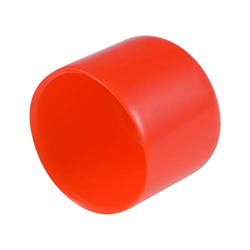 sourcing map 15Stk. Gummi Endkappen 1"(25mm) ID Vinyl Rund Endkappe Schraubengewindeschutz Rot von sourcing map