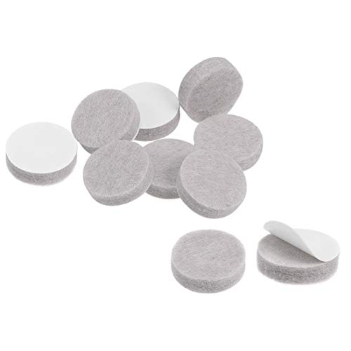 sourcing map 16 Stück Möbelpads Klebepads Filz Pads Bodenschutz Rund Beige 20mmx5mm von sourcing map