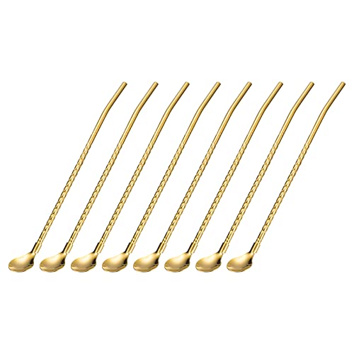 sourcing map 16Stk Edelstahl Löffel Strohhalme 8.6" Wiederverwendbar Metall Lang Griff Trinken Strohhalme Löffel für Milkshake Getränke Cocktail Gold sourcing map 16Stk Edelstahl Löffel Strohhalme 8.6" Wiederverwendbar Metall Lang Griff Trinken Strohhalme Löffel für Milkshake Getränke Cocktail Gold von sourcing map