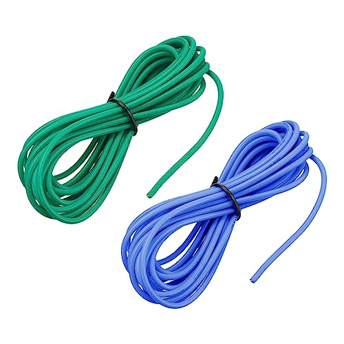 sourcing map 18AWG Elektrischer Draht Kabel 3 Meter Litzendraht Silikon Verzinnte Kupferdrahtspule je 0,82 mm² Solid Elektronik Wire für DIY RC-Modell Lampen Haushaltsgeräte, Blau,Grün von sourcing map