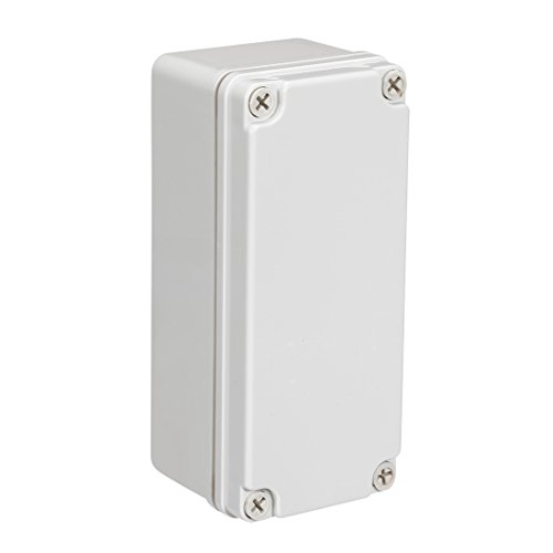 sourcing map 180x80x70mm Elektronisches ABS Plastik Anschlusskasten Gehäuse Anhang Abzweigdose Wasserdicht Verteilerdose Grau von sourcing map