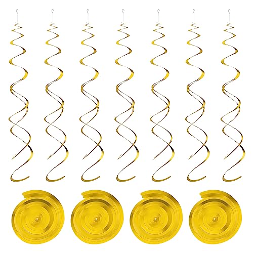 sourcing map 18Stk Gold Party Hängend Doppel Streifen Hängend Dekorationen Plastik Decke Luftschlangen Party Dekorationen für Geburtstag Party mit Hang Etikett Haken sourcing map 18Stk Gold Party Hängend Doppel Streifen Hängend Dekorationen Plastik Decke Luftschlangen Party Dekorationen für Geburtstag Party mit Hang Etikett Haken von sourcing map