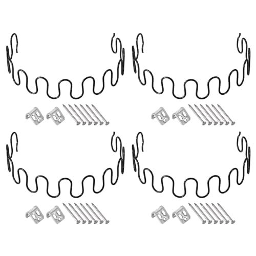 sourcing map 19.7" Sofa Feder Ersatz mit Clips Nägel 4 Stk Runder Feder Lehn Stuhl Teile für Möbel Sofa Reparatur Befestigung Stuhl Durchhängen Sitz Schwarz von sourcing map
