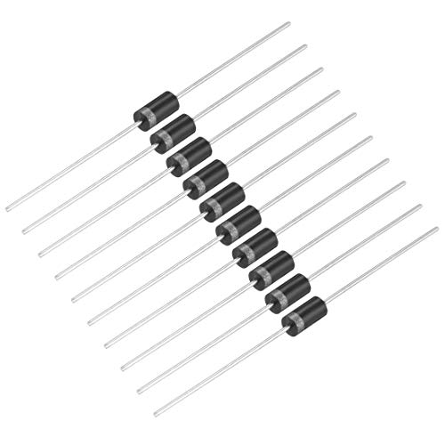 sourcing map 1N4007 Gleichrichterdiode 1A 1kV Elektronische Siliziumdioden 10Stk. von sourcing map