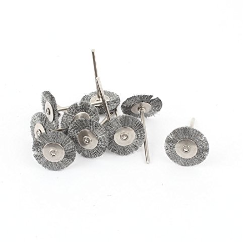 sourcing map 2,3 mm Schaft 25 mm Scheibenbürste Polieren Polieren Rotary Werkzeug 11 pcs de von uxcell