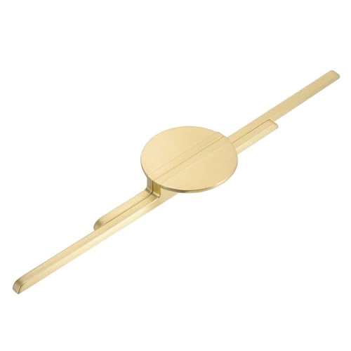 sourcing map 2 Pack Gebürstet Gold Schrankzüge Halbkreis Küchenschrank Griffe 11-1/3" (288mm) Loch Zentren für Garderobe und Schrank von sourcing map