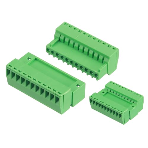 sourcing map 2 Set 11-polig, 3 mm, 0,1 Zoll Pitch PCB Mount Screw Terminal Block Connector Male Female Green sourcing map 2 Set 11-polig, 3 mm, 0,1 Zoll Pitch PCB Mount Screw Terminal Block Connector Male Female Green von sourcing map