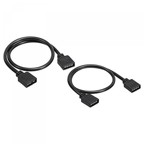 sourcing map 2 Set 30cm RGB 4Pin ARGB 3Pin Verlängerungskabel für 5050 3528 LED Lichtleisten von sourcing map