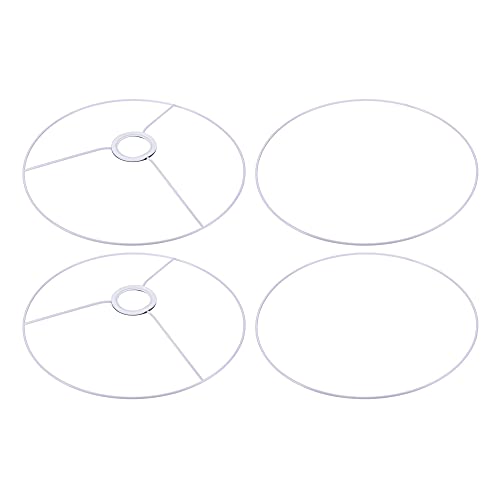 sourcing map 2 Set Lampenschirm Ring 300mm Durchm. Halter Rahmen für Lampenfassung Eisen von sourcing map