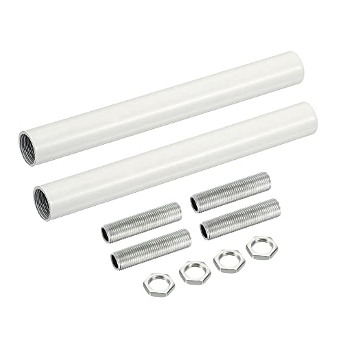 sourcing map 2-Set Verlängerungsstangensatz M10 3,94" Überwurfmutter mit Gewinderohr Weiß sourcing map 2-Set Verlängerungsstangensatz M10 3,94" Überwurfmutter mit Gewinderohr Weiß von sourcing map