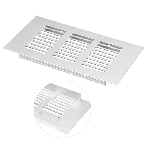 sourcing map 2 Stk Lüftungsgitter 150mmx80mm Aluminiumlegierung Lüftungsgitter Grillabdeckung von sourcing map