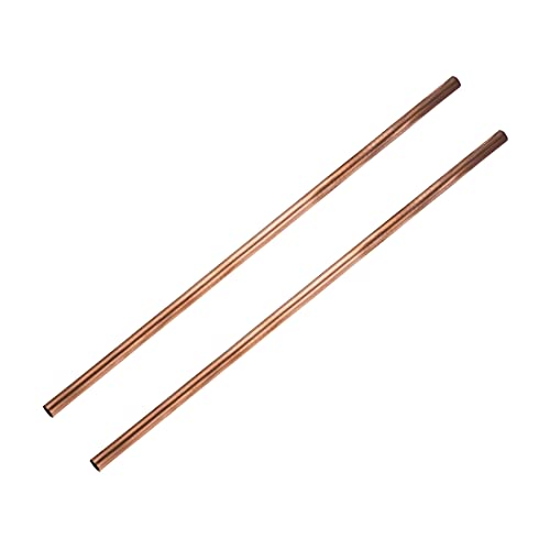 sourcing map 2Stk Rundrohr Schlauch Kupfer mit Duktilität Korrosionsbeständigkeit 300mm Länge Gerades Rohr 0,2mm Wandstärke 8mm OD von sourcing map