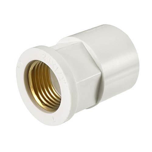 sourcing map 2 Stk.PVC Rohr Montage Adapter 25mm Schlupfx1/2 PT Innen Messing Gewinde de sourcing map 2 Stk.PVC Rohr Montage Adapter 25mm Schlupfx1/2 PT Innen Messing Gewinde de von sourcing map