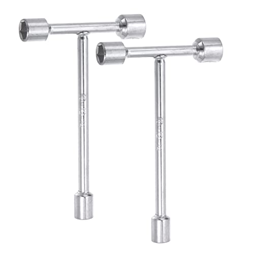 sourcing map 2 Stück 3-Wege-Schlüssel, 10 mm 12 mm 14 mm T-Griff für die Reparatur von Fahrrädern, Autos und Heimwerkern von sourcing map