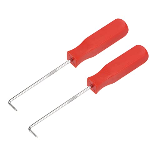 sourcing map 2 Stück 90 Grad Picken Haken 5.51" Abziehe Entferne Werkzeug für Öldichtung O Ringe Dichtung Schlauch von sourcing map