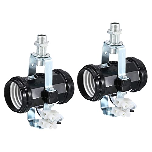 sourcing map 2 Stück E27 Doppelt Basis Glühbirne Sockel M10 Gewinde Lampe Halter 2 Lampefassung mit Halterung Leuchte Draht für DIY Lampe Zubehör Deckenlampe sourcing map 2 Stück E27 Doppelt Basis Glühbirne Sockel M10 Gewinde Lampe Halter 2 Lampefassung mit Halterung Leuchte Draht für DIY Lampe Zubehör Deckenlampe von sourcing map