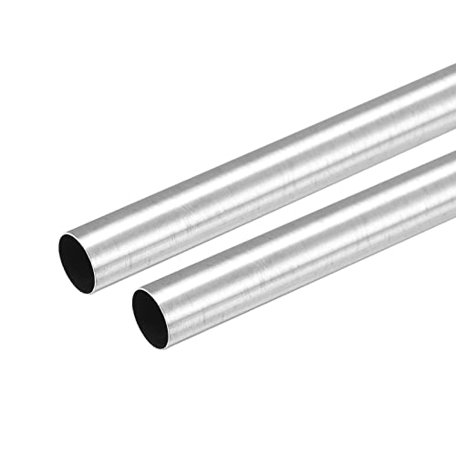 sourcing map 2 Stück Edelstahlrohr 11mm x 0,25mm x 300mm Rundrohr Edelstahl V2A Edelstahlrundrohr WST 1.4301 Abstandshülsen 304 Rohrleitung Rundprofil für Geländer Treppen Balkongeländer von sourcing map