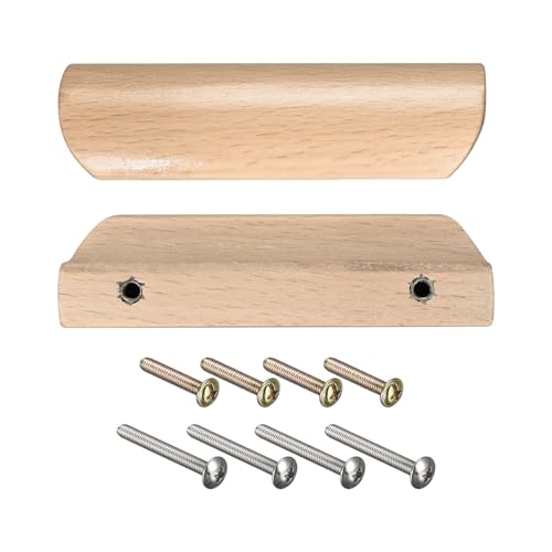 sourcing map 2 Stück Holzgriffe 64mm/2.52 Zoll Lochabstand für Küchenmöbel Schublade Kleiderschrank Schrank von sourcing map
