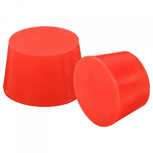 sourcing map 2 Stück Gummistopfen Konisch aus Silikonkautschuk für Elektronik Verwendet, Automobile, Labore rot 36 mm bis 43 mm von sourcing map