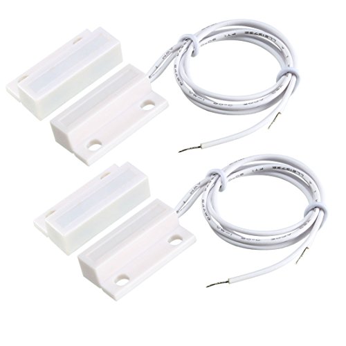 sourcing map 2 Stück MC-38 Oberflächenmontage Verdrahtet NC Türsensor Alarm Magnetischer Reedschalter Weiß sourcing map 2 Stück MC-38 Oberflächenmontage Verdrahtet NC Türsensor Alarm Magnetischer Reedschalter Weiß von sourcing map