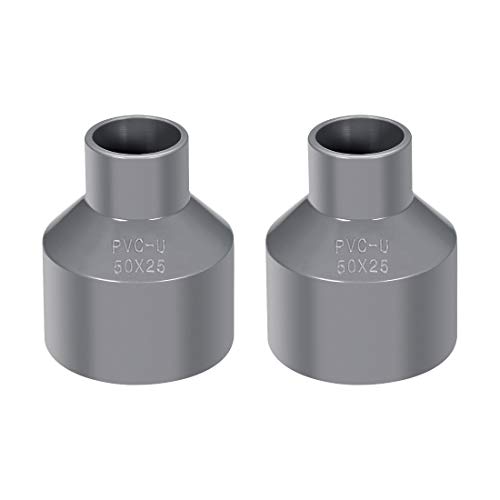 sourcing map 2 Stück PVC Rohrverbinder Rohr Verbindungsstück Kupplung 50mm x 25mm Grau sourcing map 2 Stück PVC Rohrverbinder Rohr Verbindungsstück Kupplung 50mm x 25mm Grau von sourcing map