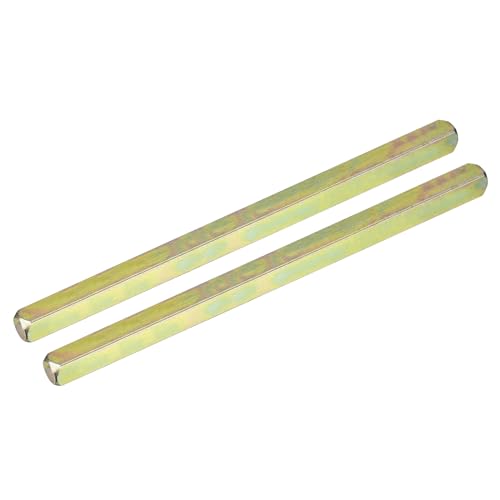 sourcing map 2 Stück Türknaufspindel, Ersatz-Türgriffspindel, 140 mm lange Türspindel Ersatzteile für Türgriffe, Gold von sourcing map