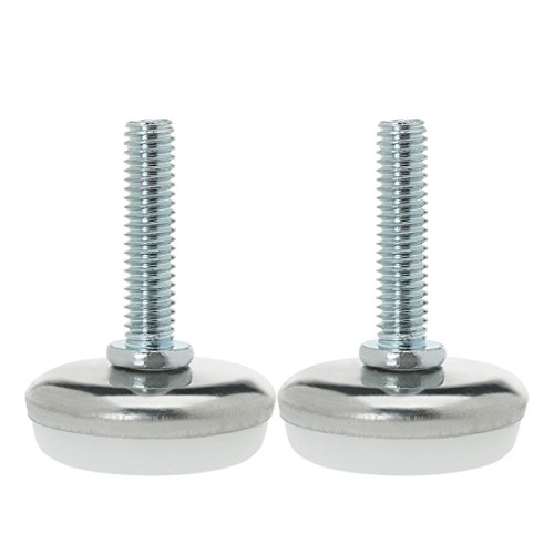 sourcing map 2 Stück Verstellbare Möbelfüße Möbelgleiter Nivellierfüße Einstellbare für Tisch Stuhl Maschine Bein M6 x 25 x 30mm 2 Stück von sourcing map