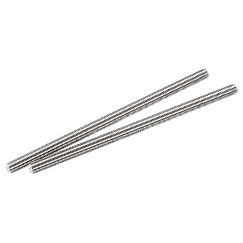 sourcing map 2 Stück Voll Gewindestange M12 x 250mm 304 Edelstahl Rechtsgewinde von sourcing map