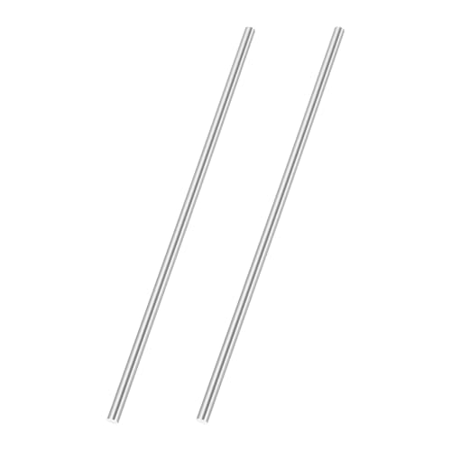 sourcing map 2 Stück runde Stahlstange 5 mm Durchmesser HSS Drehstange Stock Werkzeug 200 mm lang für Schaft Getriebe Bohrmaschinen Bohrmaschine Drehen Miniaturachse zylindrischer Stift DIY Handwerk von sourcing map
