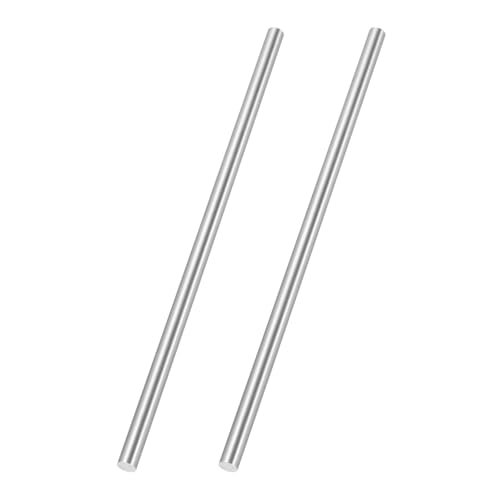 sourcing map 2 Stück runde Stahlstange 6,5 mm Durchmesser HSS Drehstange Stock Werkzeug 150 mm lang für Schaft Getriebe Bohrmaschinen Bohrmaschine Drehen Miniaturachse zylindrischer Stift DIY Handwerk von sourcing map