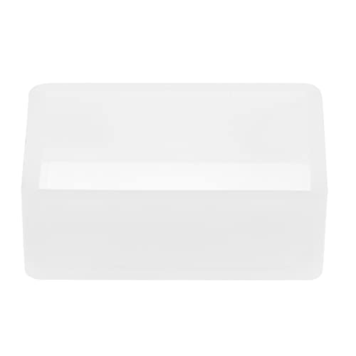 sourcing map 2.7"x1.9" Rechteck Silikon Harzform Epoxid Harzform Kubus Gussform für Baumaterialien Getrocknete Blume Blatt von sourcing map