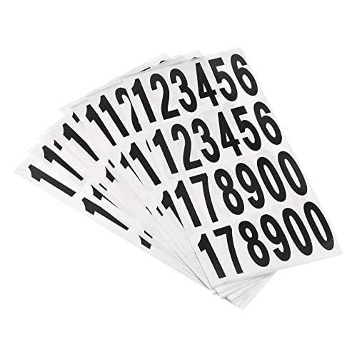 sourcing map 20 Blatt Zahlenaufkleber Briefkasten 12345178900 76x25mm Schwarz auf Weiß sourcing map 20 Blatt Zahlenaufkleber Briefkasten 12345178900 76x25mm Schwarz auf Weiß von sourcing map
