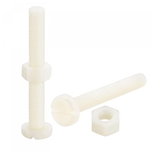 sourcing map 20 Paare Nylon Schraube Mutter Satz M8x60mm geschlitzte Flachkopfschrauben & M8 Sechskantmuttern weiß sourcing map 20 Paare Nylon Schraube Mutter Satz M8x60mm geschlitzte Flachkopfschrauben & M8 Sechskantmuttern weiß von sourcing map