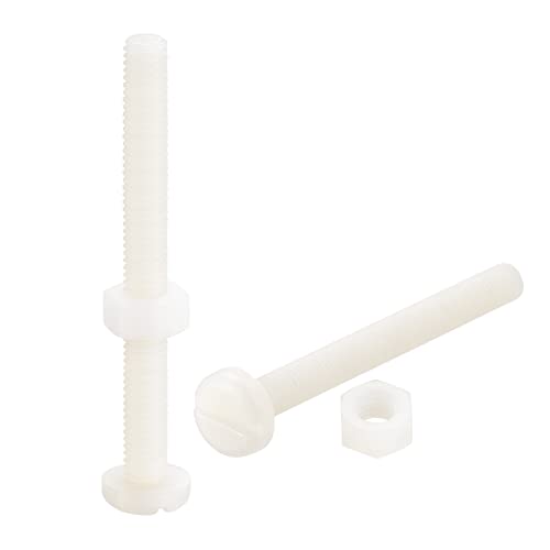 sourcing map 20 Paare Nylon Schraube Mutter Sortiment M6x60mm geschlitzte Flachkopfschrauben & M6 Sechskantmuttern weiß sourcing map 20 Paare Nylon Schraube Mutter Sortiment M6x60mm geschlitzte Flachkopfschrauben & M6 Sechskantmuttern weiß von sourcing map
