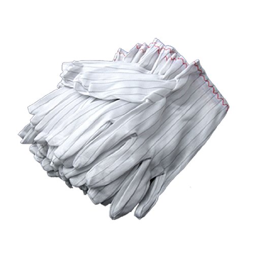sourcing map 20 Stk Streifen elektrischen Arbeiten Anti statische Handschuhe weiß von sourcing map