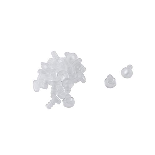 sourcing map 20 Stk. Anschlagpuffer Transparent Möbelfüßen Schutzkappen Stoßstangen Möbel Glas Tisch Antikollision 5mm weich klar von sourcing map