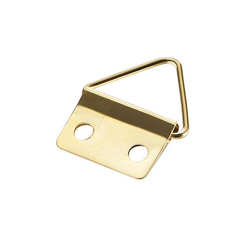 sourcing map 20 Stk. Dreieckiger Ring Aufhänger Satz für Bild Aufhängen Gold 24mm x 18mm sourcing map 20 Stk. Dreieckiger Ring Aufhänger Satz für Bild Aufhängen Gold 24mm x 18mm von sourcing map