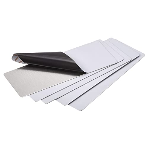 sourcing map 20 Stück Leere Metall Karten 80x30x0.4mm, Silber Metallkarte Edelstahl Platte, DIY Lasergravur Rohlinge Tag für Klingelschild Visitenkarten Namensschilder Briefkasten Türschilder sourcing map 20 Stück Leere Metall Karten 80x30x0.4mm, Silber Metallkarte Edelstahl Platte, DIY Lasergravur Rohlinge Tag für Klingelschild Visitenkarten Namensschilder Briefkasten Türschilder von sourcing map