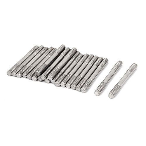 sourcing map 20 Stück Doppelend Gewindebolzen Schraube M8 x 70mm Eng Einstellbare Schubstange Silber Ton sourcing map 20 Stück Doppelend Gewindebolzen Schraube M8 x 70mm Eng Einstellbare Schubstange Silber Ton von uxcell