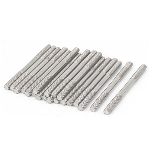 sourcing map 20 Stück Doppelend Gewindestift Schraube Ersatz M5x60mm aus 304 Edelstahl von sourcing map