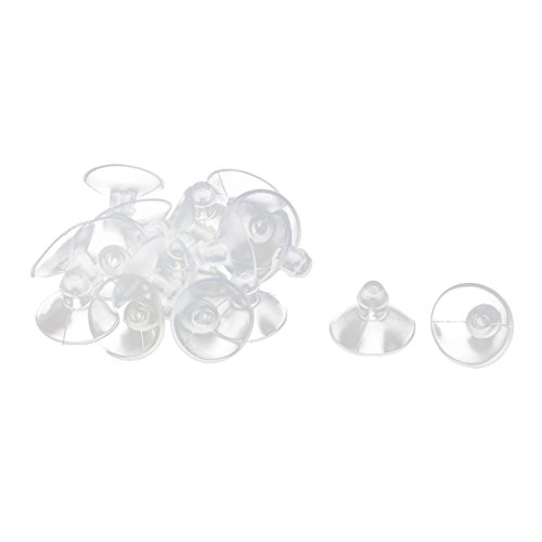 sourcing map 20 Stück Glas Saugnäpfe Saugnapf Haken Anti-Collision Schreibtisch Aufhängung Saugnäpfe 18mm Dia von uxcell