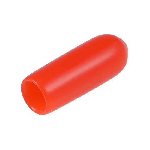sourcing map 20 Stück Gummi Endkappen 4mm Innendurchm. Gummikappen Runde Schutzkappen Gummi Abdeckung Stopfen Möbelgleiter Bolzen Gewindeschutz für Schrauben Rohr Stuhlbeine, Rot von sourcing map