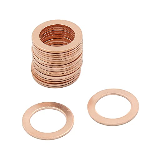 sourcing map 20 Stück Kupfer Scheiben Flache Kupferdichtringe Dichtungsringe Ringe 14mm sourcing map 20 Stück Kupfer Scheiben Flache Kupferdichtringe Dichtungsringe Ringe 14mm von sourcing map
