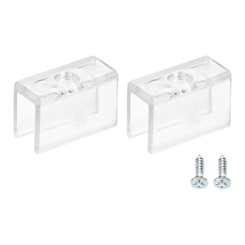 sourcing map 20 Stück Lichtschlauch-Montageclips Wandkanal-Montagehalter-Zubehör LED-Lichtstreifen Montagehalterung für 5,9 mm bis 6,4 mm wsserdichter LED-Lichtstreifen, durchscheinend von sourcing map