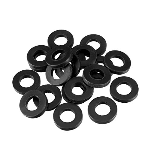 sourcing map 20 Stück Nitrilkautschuk Unterlegscheiben 19mm Außerdurchm. 10 mm Innendurchm. 3 mm Dicke für Wasserschlauch Wasserhahn von uxcell